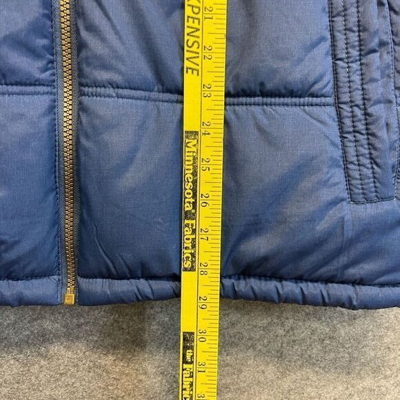 WEATHERPROOF VINTAGE Vest Men's XL Navy Blue Quilted Puffer Flannel Lined Zip Up - Picture 8 of 13